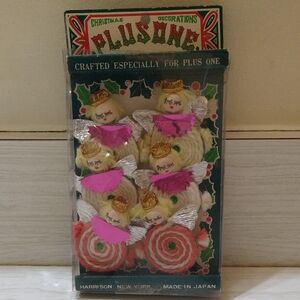 Vintage RARE 1950s/60s Plus One Home Tree Decoration Tie On